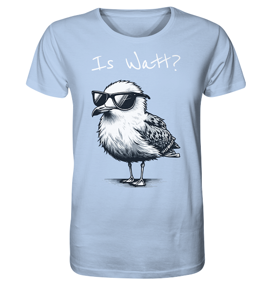 Is Watt Coole Möwe - Herren Premium Bio Shirt - Kiebitzdelle