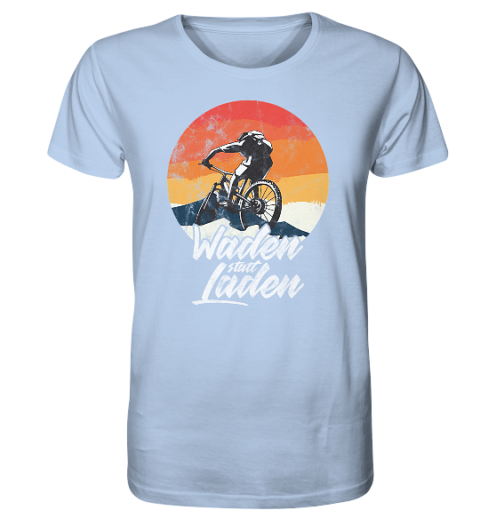 Waden statt Laden Fahrrad E-Bike Radtrikot - Herren Premium Bio Shirt - Kiebitzdelle