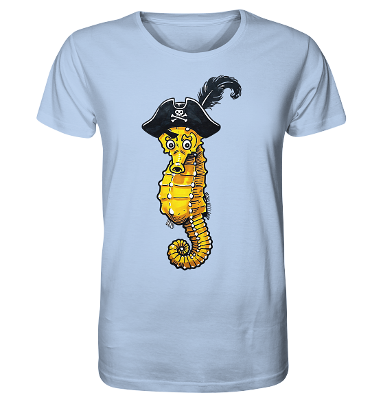 Seepferdchen Seeräuber Pirat - Herren Premium Bio Shirt - Kiebitzdelle
