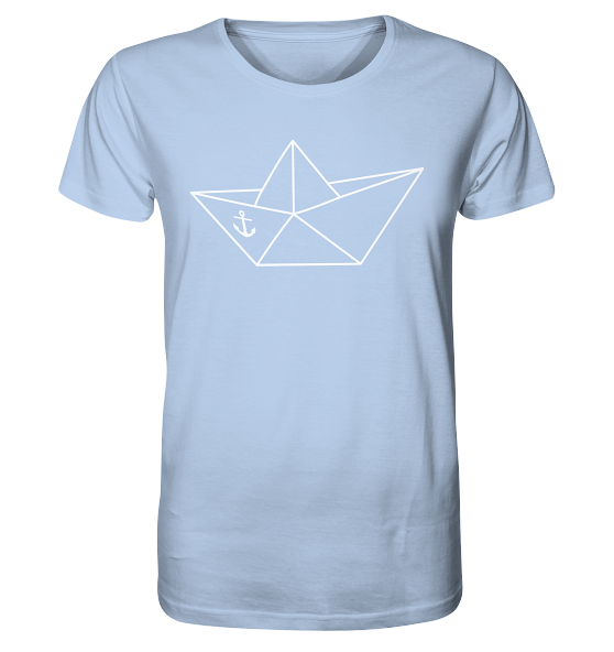 Papierschiff Papierboot Origami - Herren Premium Bio Shirt - Kiebitzdelle