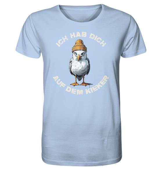 Ich hab Dich auf dem Kieker Möwe Spruch - Herren Premium Bio Shirt - Kiebitzdelle