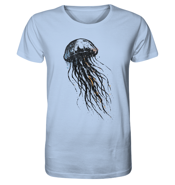 Street Art Qualle - Herren Premium Bio Shirt