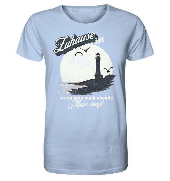 Moin Spruch Zuhause - Herren Premium Bio Shirt - Kiebitzdelle