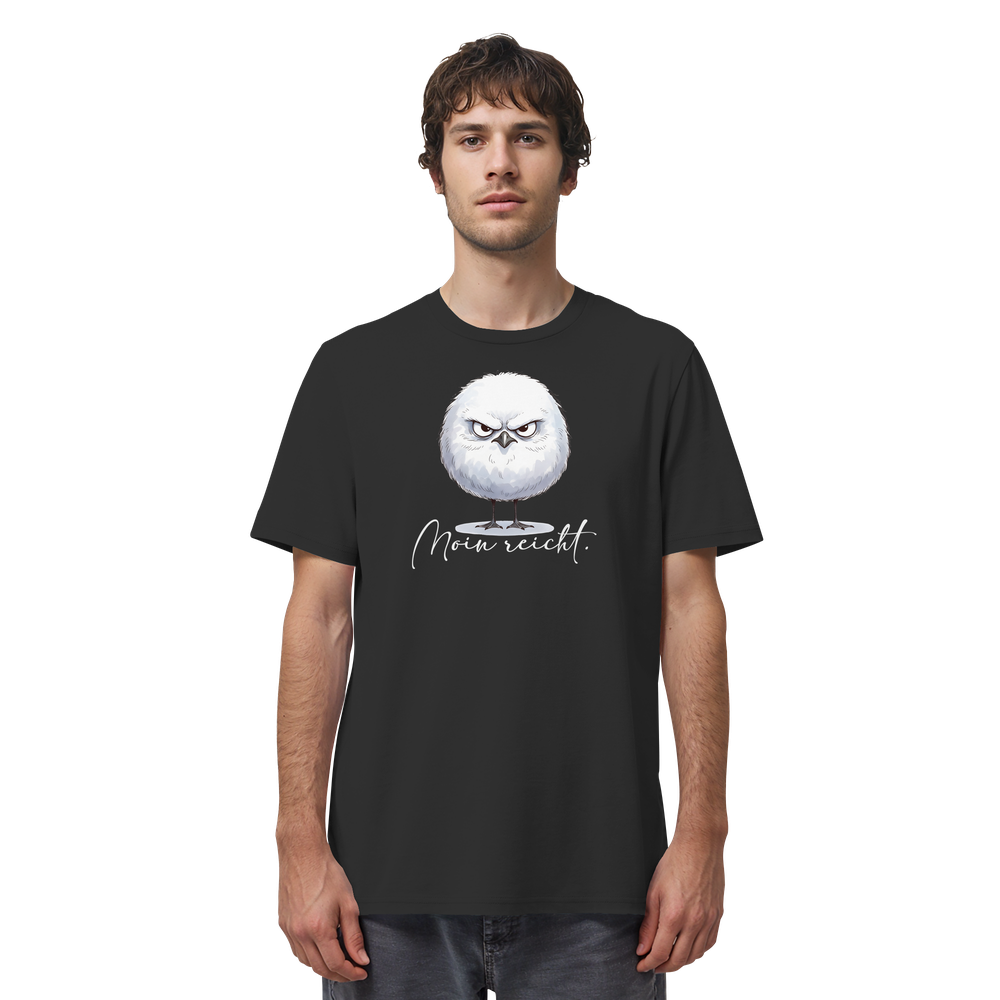 Moin reicht - Grimmige runde Möwe - Organic Shirt