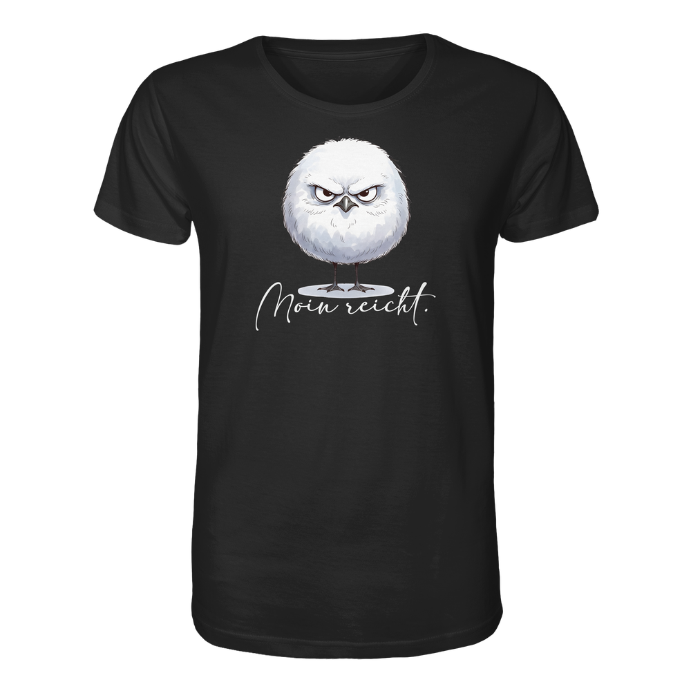 Moin reicht - Grimmige runde Möwe - Organic Shirt