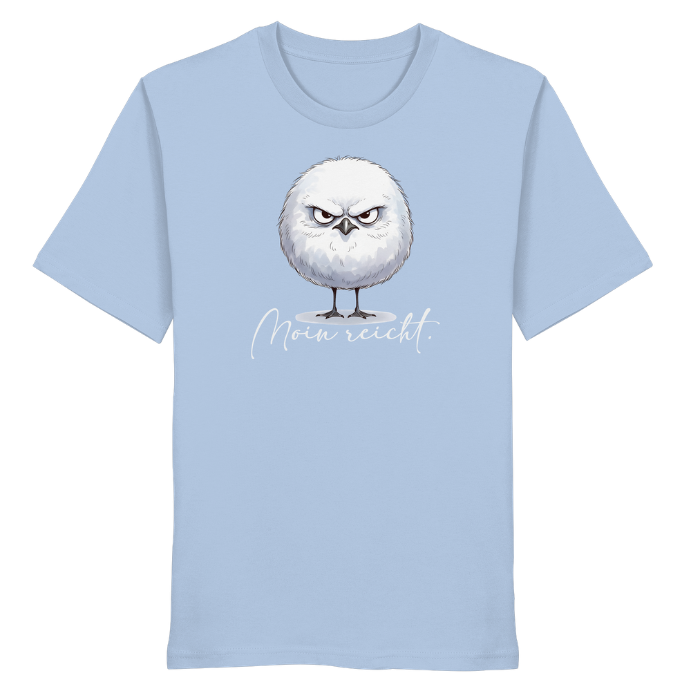 Moin reicht - Grimmige runde Möwe - Organic Shirt