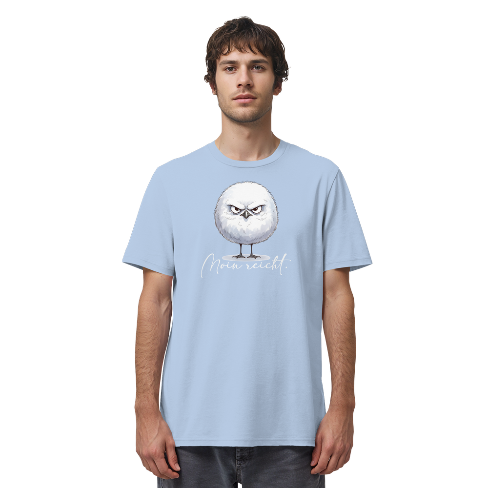 Moin reicht - Grimmige runde Möwe - Organic Shirt