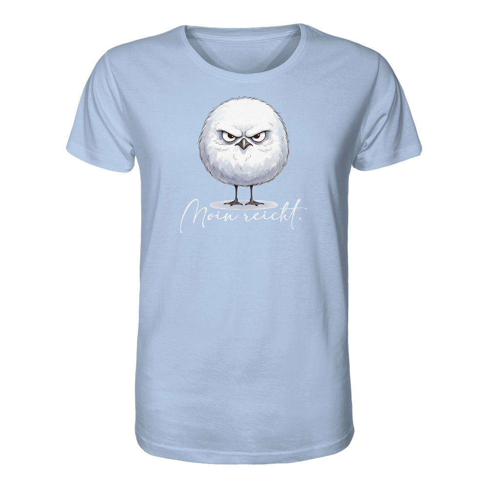 Moin reicht - Grimmige runde Möwe - Organic Shirt