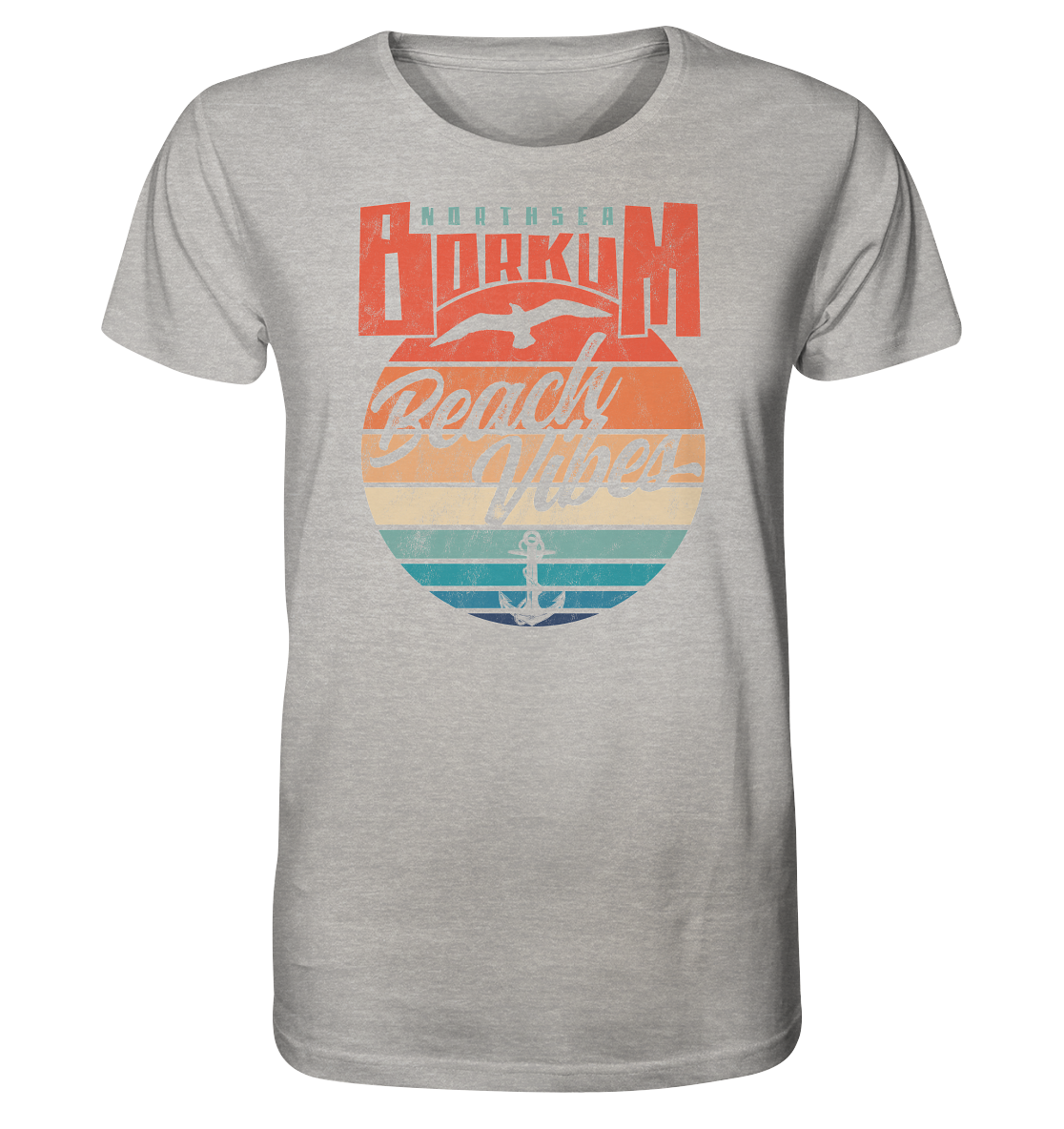 Borkum Beach Vibes - Herren Premium Bio Shirt - Kiebitzdelle