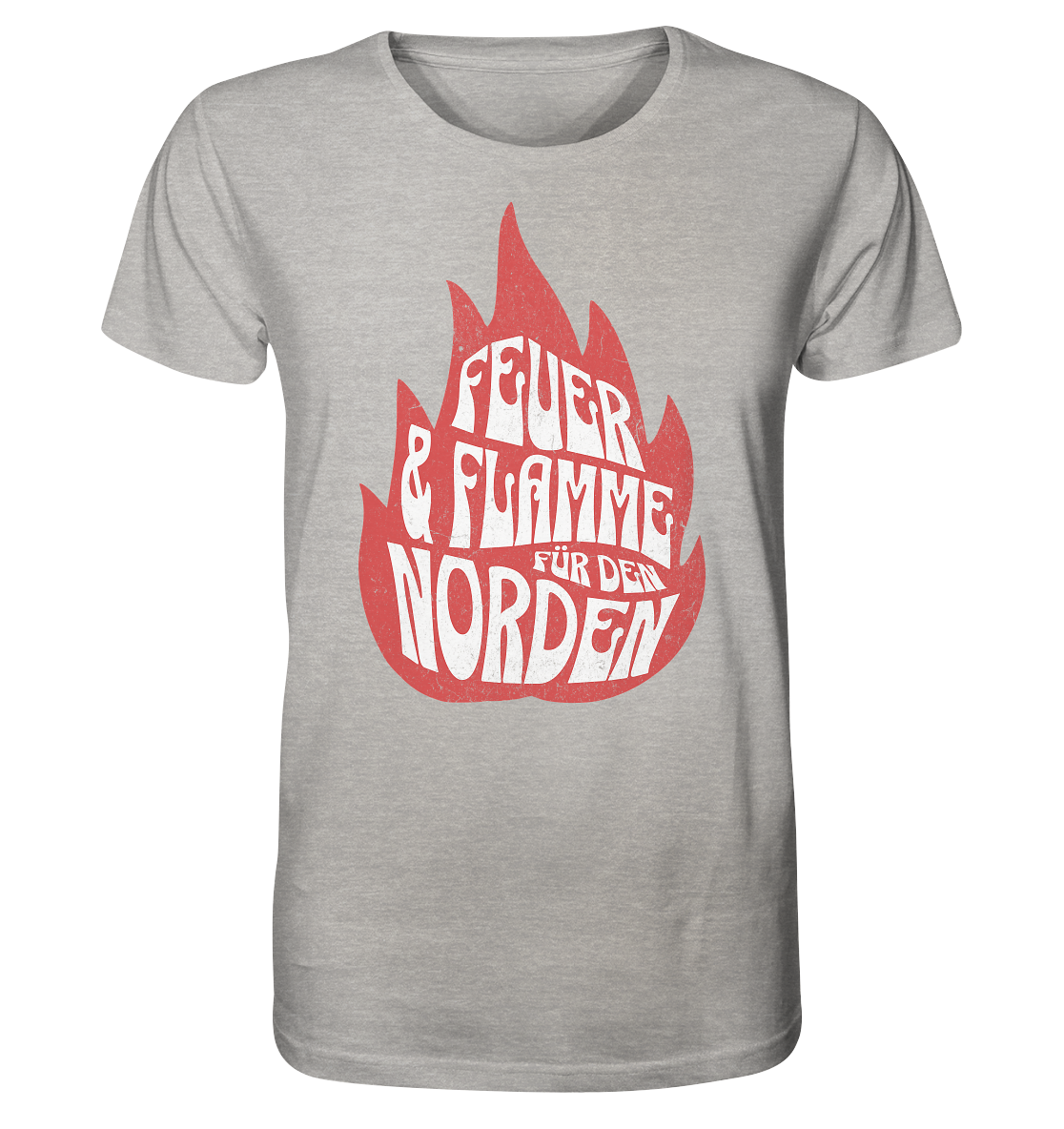 Feuer und Flamme für den Norden - Herren Premium Bio Shirt - Kiebitzdelle