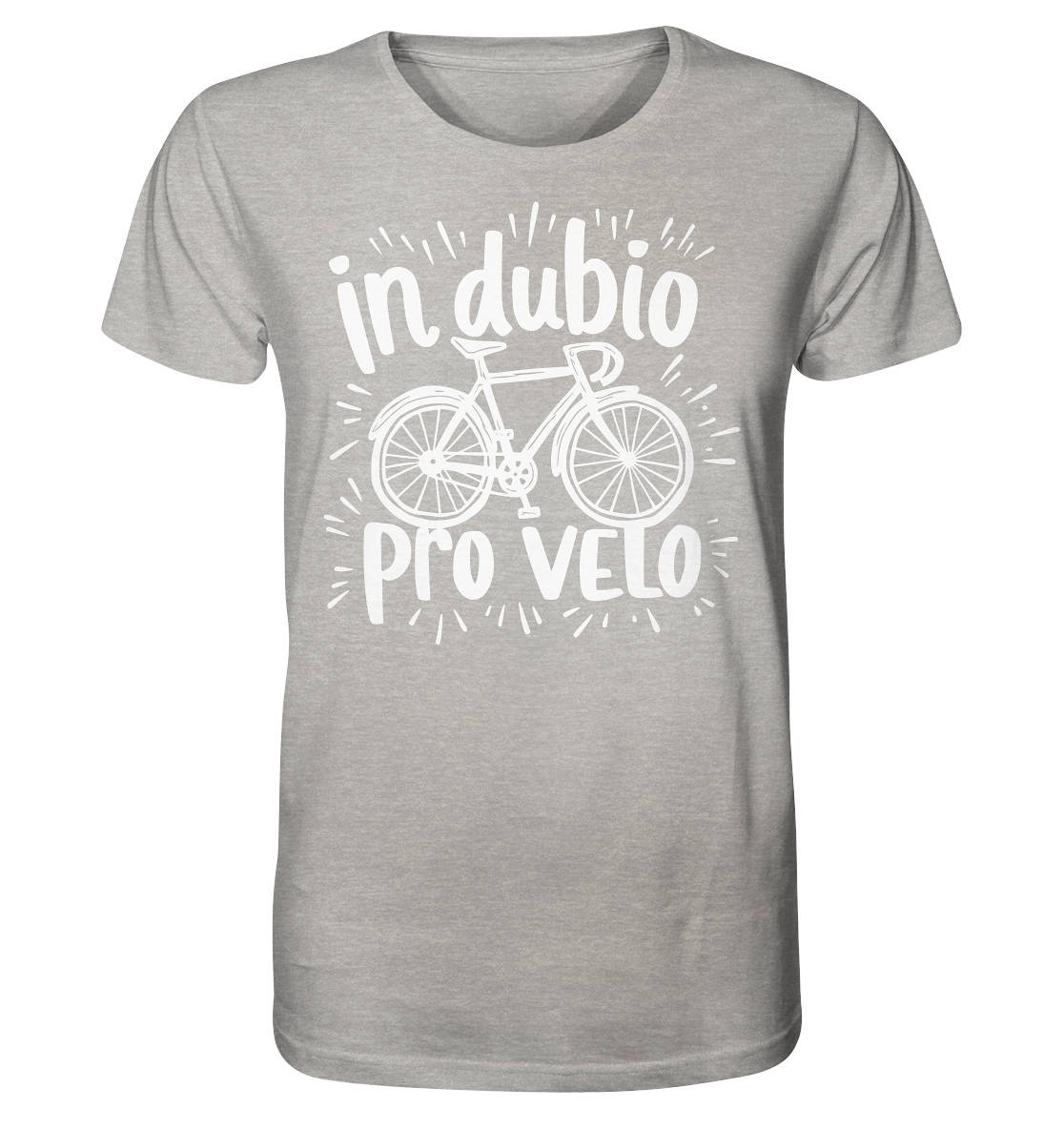 In dubio pro velo Fahrrad Spruch - Herren Premium Bio Shirt