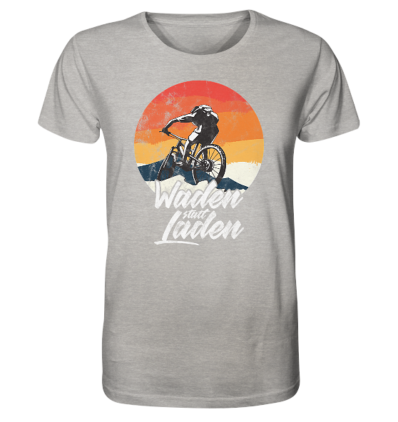 Waden statt Laden Fahrrad E-Bike Radtrikot - Herren Premium Bio Shirt - Kiebitzdelle