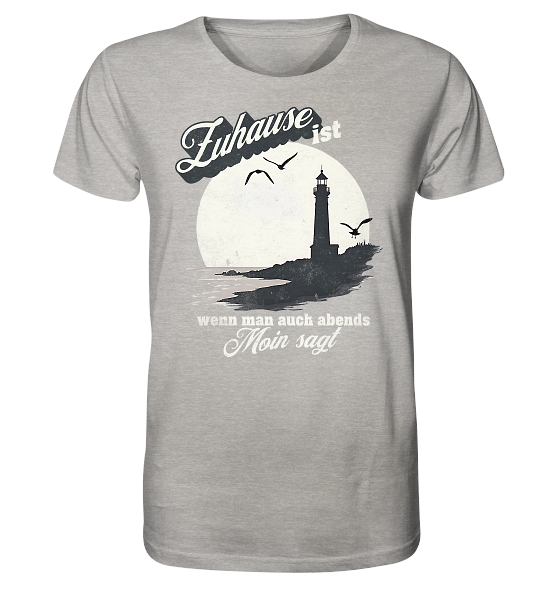 Moin Spruch Zuhause - Herren Premium Bio Shirt