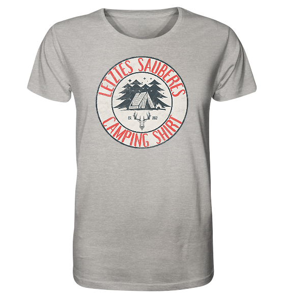 Letztes sauberes Camping Shirt - Herren Premium Bio Shirt - Kiebitzdelle