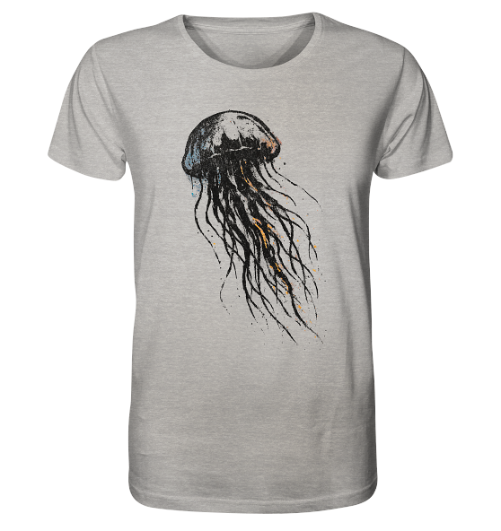 Street Art Qualle - Herren Premium Bio Shirt