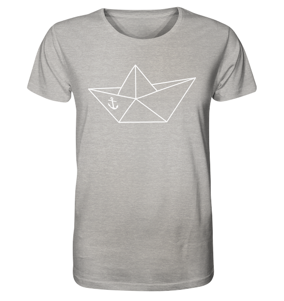 Papierschiff Papierboot Origami - Herren Premium Bio Shirt - Kiebitzdelle