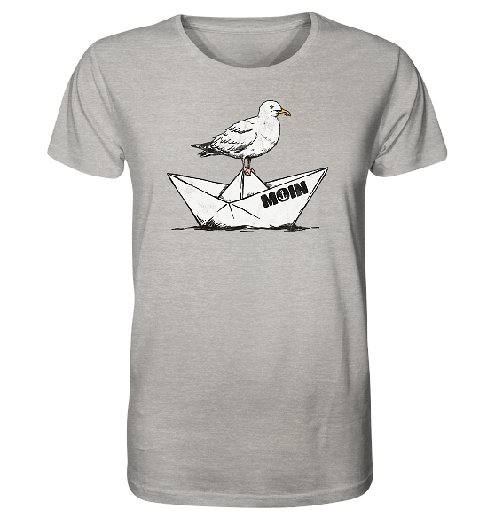 Papierschiff Möwe Moin - Herren Premium Bio Shirt - Kiebitzdelle