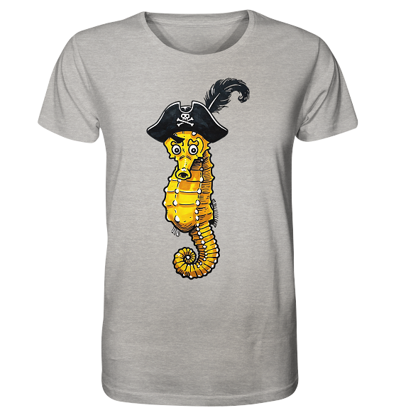 Seepferdchen Seeräuber Pirat - Herren Premium Bio Shirt - Kiebitzdelle