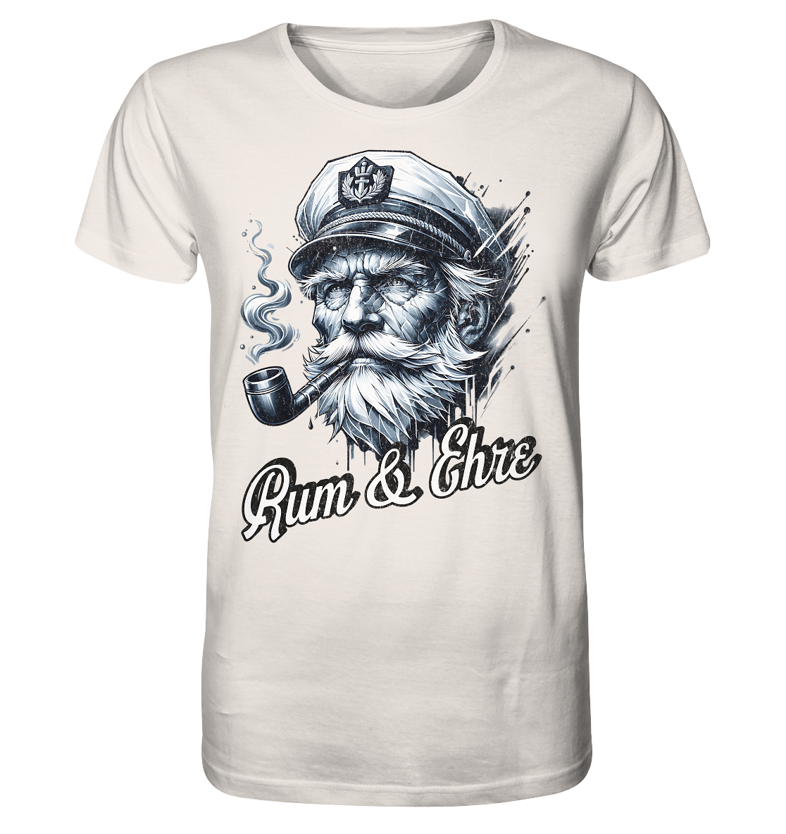 Rum und Ehre Kapitän - Herren Premium Bio Shirt - Kiebitzdelle