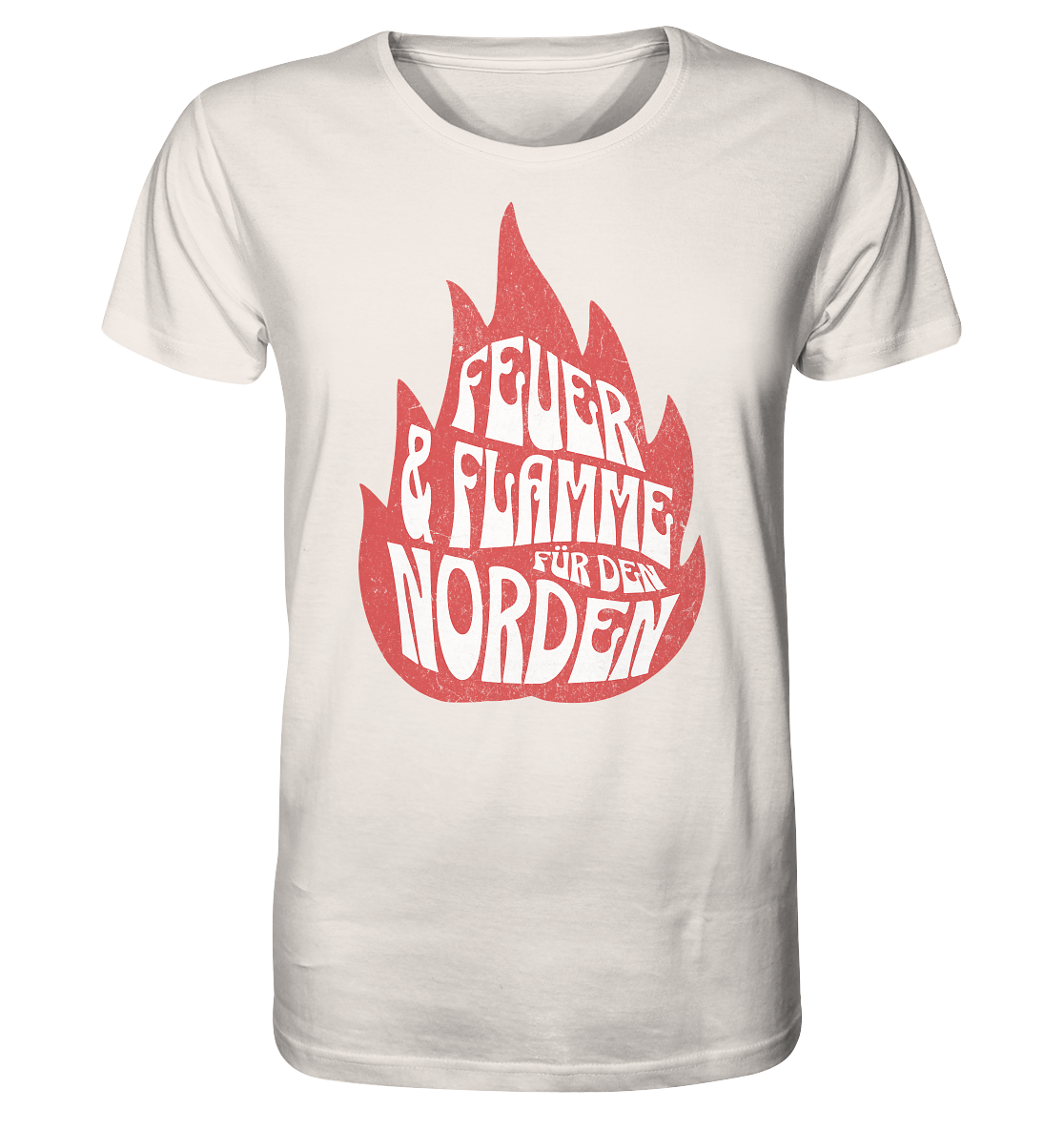 Feuer und Flamme für den Norden - Herren Premium Bio Shirt - Kiebitzdelle
