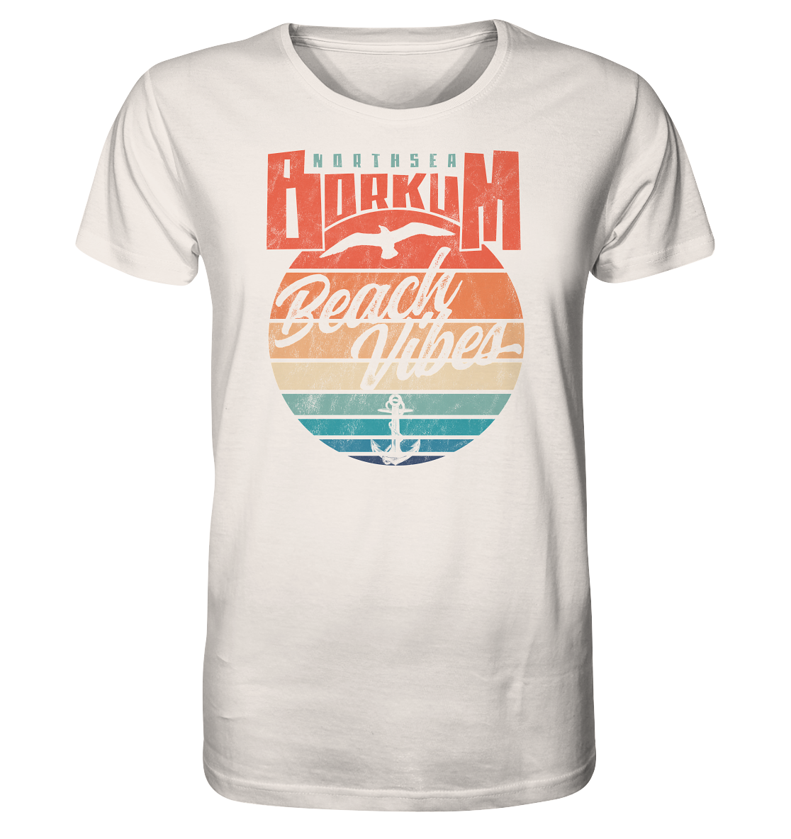 Borkum Beach Vibes - Herren Premium Bio Shirt - Kiebitzdelle