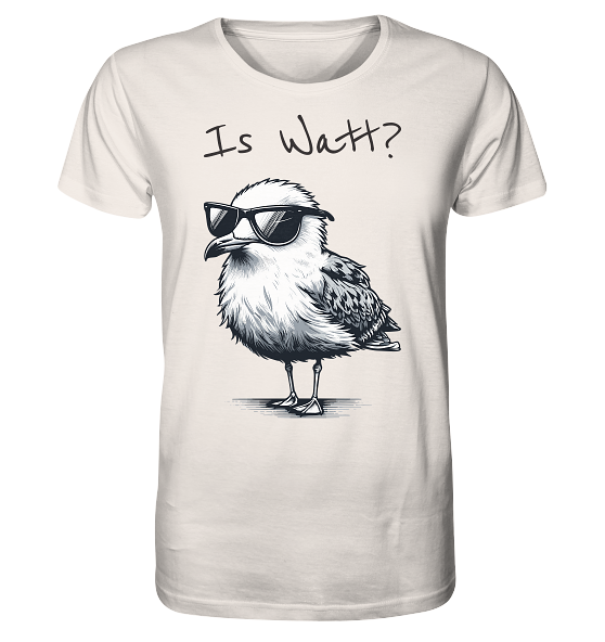 Is Watt Coole Möwe - Herren Premium Bio Shirt - Kiebitzdelle