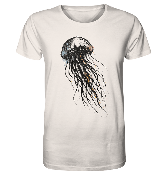 Street Art Qualle - Herren Premium Bio Shirt