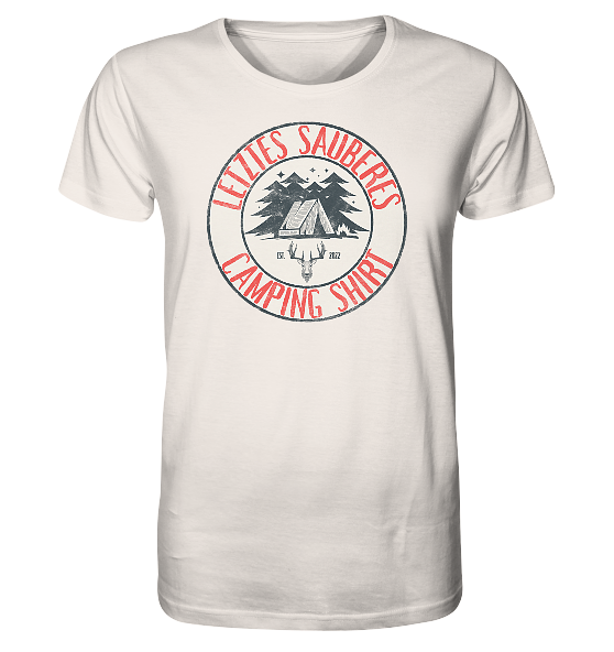 Letztes sauberes Camping Shirt - Herren Premium Bio Shirt - Kiebitzdelle