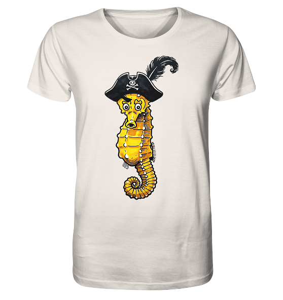 Seepferdchen Seeräuber Pirat - Herren Premium Bio Shirt - Kiebitzdelle