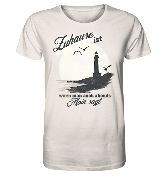 Moin Spruch Zuhause - Herren Premium Bio Shirt - Kiebitzdelle