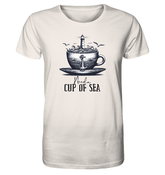Need a cup of sea - Herren Premium Bio Shirt