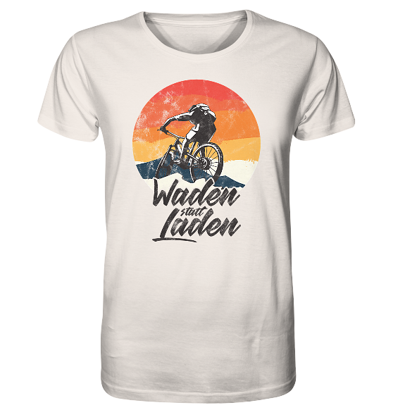Waden statt Laden Fahrrad E-Bike Radtrikot - Herren Premium Bio Shirt - Kiebitzdelle