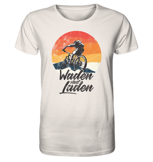 Waden statt Laden Fahrrad E-Bike Radtrikot - Herren Premium Bio Shirt - Kiebitzdelle