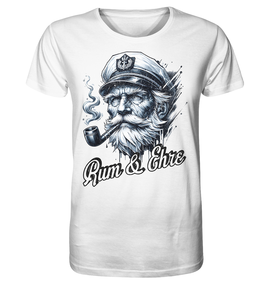 Rum und Ehre Kapitän - Herren Premium Bio Shirt - Kiebitzdelle