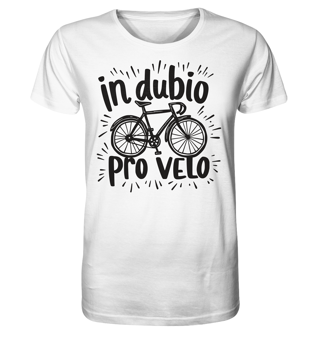 In dubio pro velo Fahrrad Spruch - Herren Premium Bio Shirt