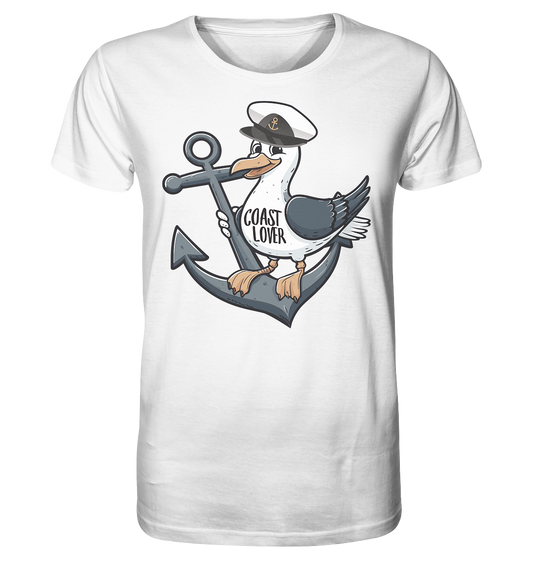 Coast Lover Möwe Kapitän - Herren Premium Bio Shirt