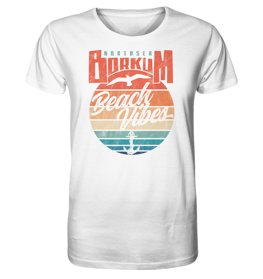 Borkum Beach Vibes - Herren Premium Bio Shirt - Kiebitzdelle