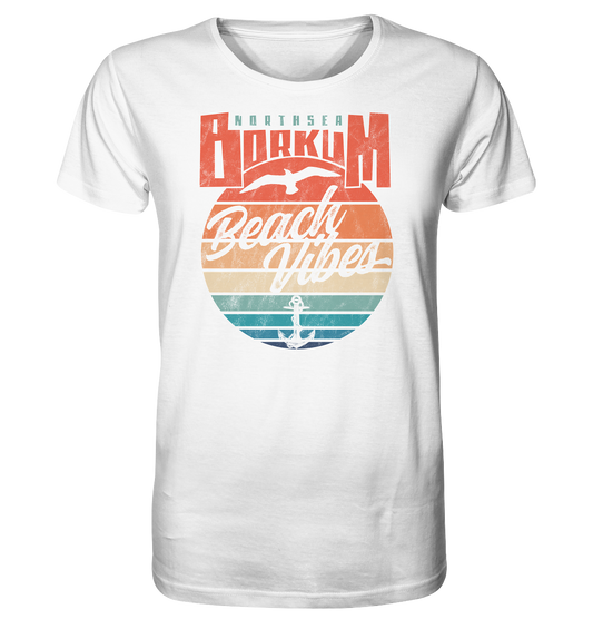 Borkum Beach Vibes - Herren Premium Bio Shirt