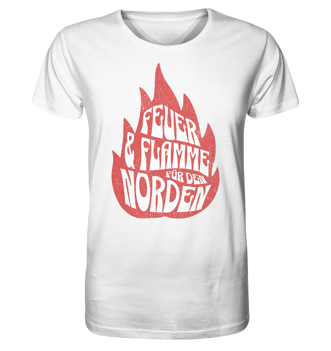 Feuer und Flamme für den Norden - Herren Premium Bio Shirt - Kiebitzdelle
