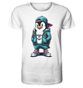 Hipster Pinguin Waddle On - Herren Premium Bio Shirt - Kiebitzdelle