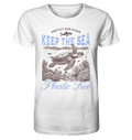 Keep the Sea Plastic Free Umweltschutz Spruch - Herren Premium Bio Shirt - Kiebitzdelle