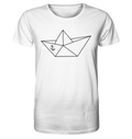 Papierschiff Papierboot Origami - Herren Premium Bio Shirt - Kiebitzdelle