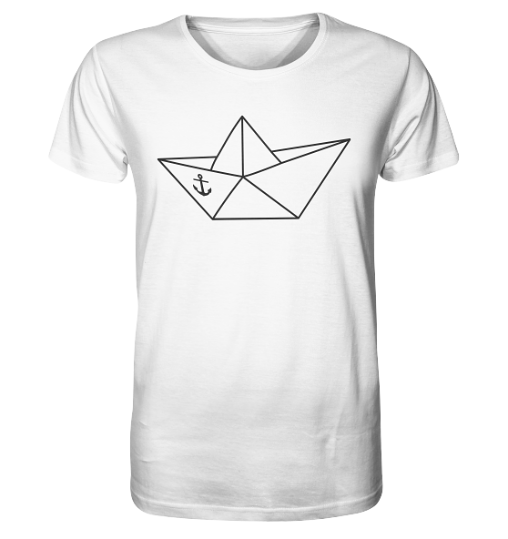 Papierschiff Papierboot Origami - Herren Premium Bio Shirt - Kiebitzdelle