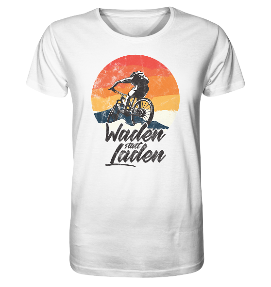 Waden statt Laden Fahrrad E-Bike Radtrikot - Herren Premium Bio Shirt - Kiebitzdelle