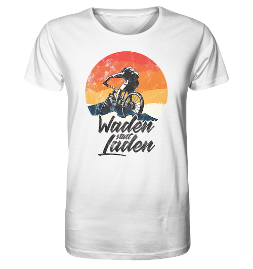 Waden statt Laden Fahrrad E-Bike Radtrikot - Herren Premium Bio Shirt - Kiebitzdelle