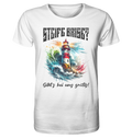 Steife Brise gibt’s bei uns gratis Leuchtturm Spruch - Herren Premium Bio Shirt - Kiebitzdelle