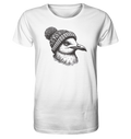 Coole Möwe mit Pudelmütze - Herren Premium Bio Shirt - Kiebitzdelle