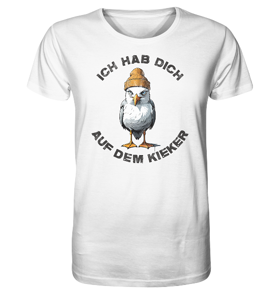 Ich hab Dich auf dem Kieker Möwe Spruch - Herren Premium Bio Shirt - Kiebitzdelle