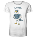 Is Watt Starke Möwe mit lustigem Spruch - Herren Premium Bio Shirt - Kiebitzdelle