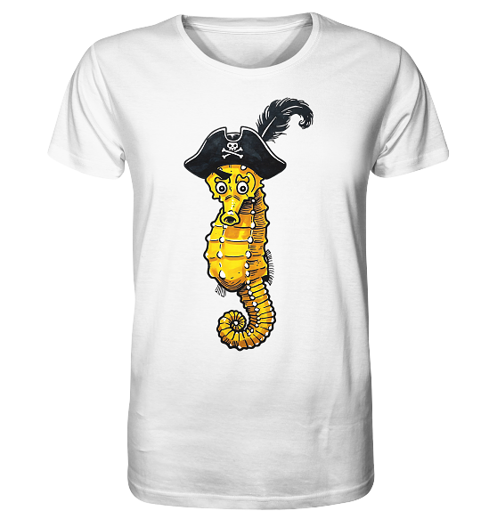 Seepferdchen Seeräuber Pirat - Herren Premium Bio Shirt - Kiebitzdelle